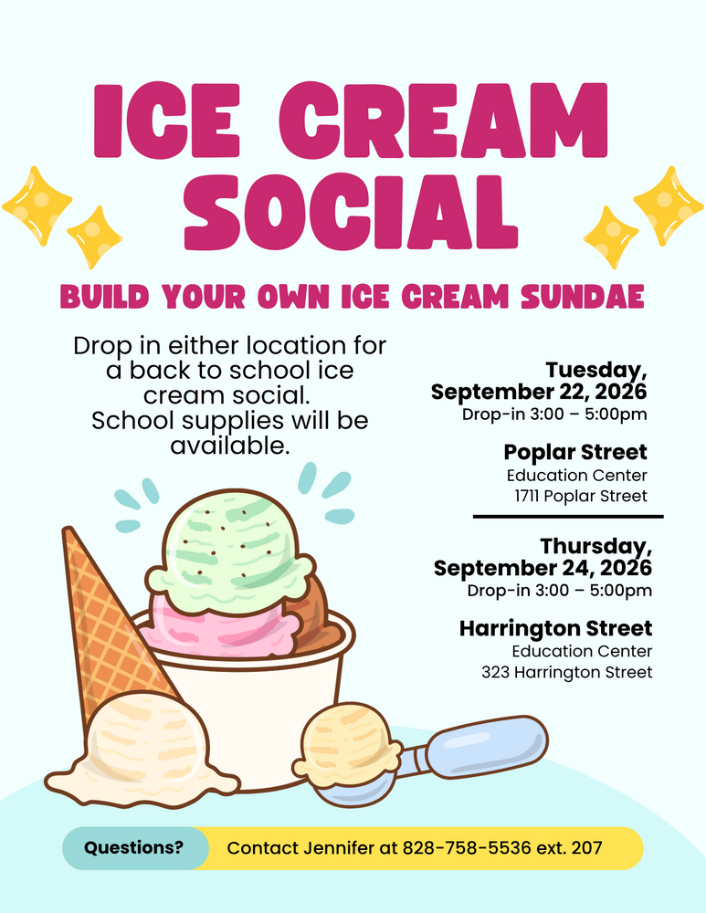 Ice Cream Sundaes Event Flyer