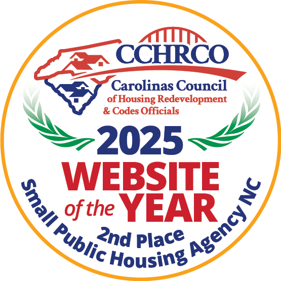 CCHRCO 2025 Website of the Year Award - 2nd Place Small Public Housing Agency, NC